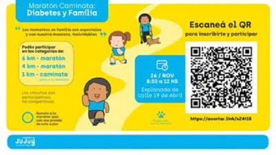 Salud invita a la Marat&oacute;n-Caminata participativa "Familia y Diabetes"