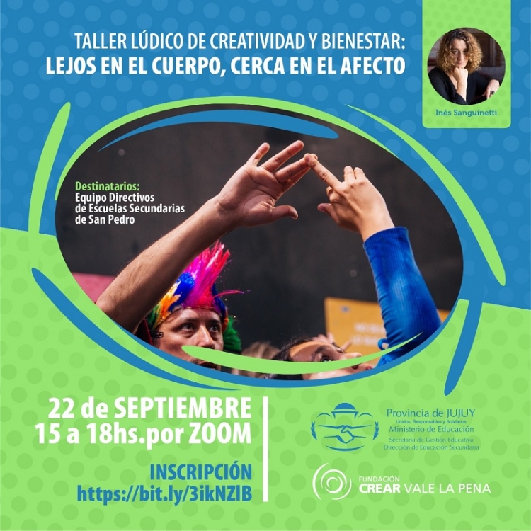 Taller l&uacute;dico de creatividad y bienestar: lejos en el cuerpo, cerca en el afecto