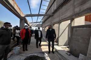 EDUPLAN 21 . Avanza a paso firme la construcci&oacute;n de la nueva escuela primaria de Santa Clara