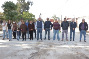 Con fondos propios se inaugur&oacute; pavimentaci&oacute;n de calle tabacal en el Barrio Santa B&aacute;rbara