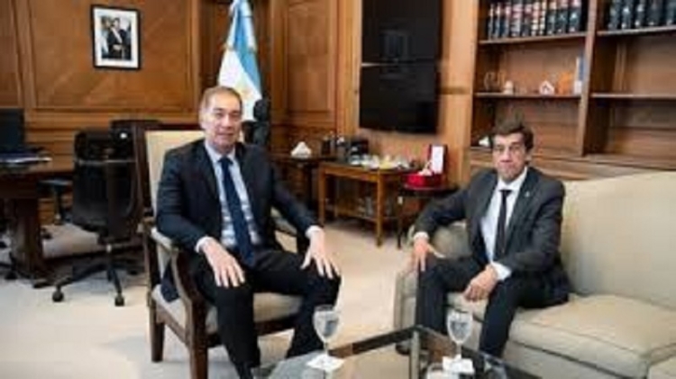 Carlos Sadir se reuni&oacute; con el ministro del Interior de la Naci&oacute;n
