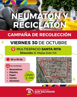 El viernes 30 se viene una nueva jornada de Neumat&oacute;n y Reciclat&oacute;n en el Multiespacio Santa Rita