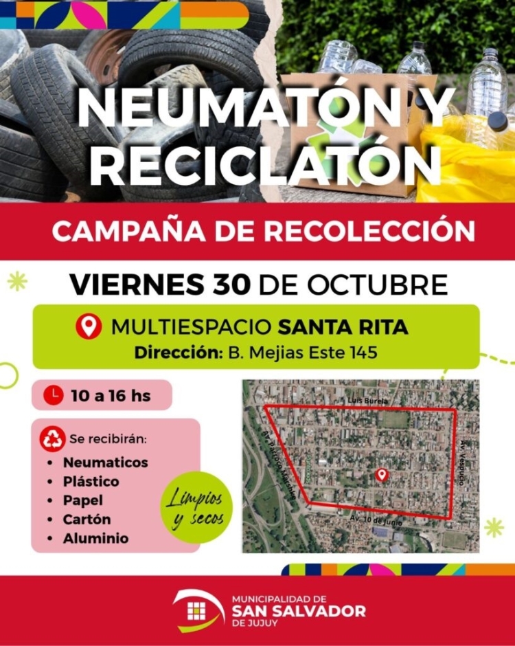 El viernes 30 se viene una nueva jornada de Neumat&oacute;n y Reciclat&oacute;n en el Multiespacio Santa Rita