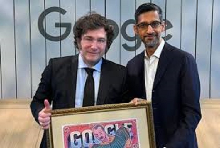 El Presidente se reuni&oacute; con el CEO de Google: hablaron de innovaci&oacute;n e inversiones