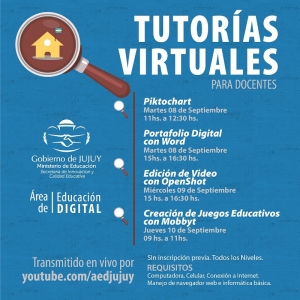 Tutor&iacute;as virtuales en el uso de herramientas TIC