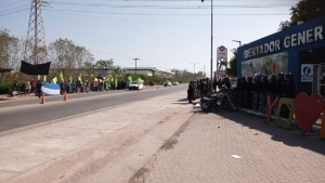 La Polic&iacute;a impidi&oacute; un corte de ruta en Libertador