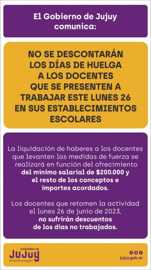No se descontar&aacute; al docente que vaya a dar clases