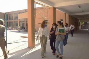 Teresa Bovi visit&oacute; instalaciones del nuevo Colegio Nacional N&deg; 2