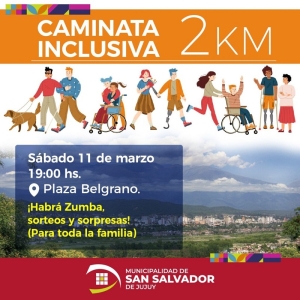Caminata Inclusiva en Plaza Belgrano