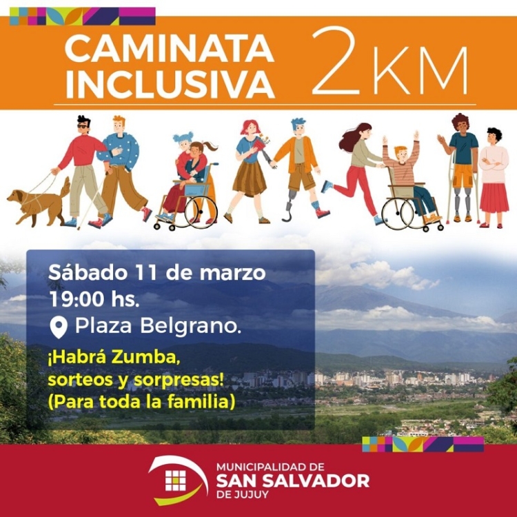 Caminata Inclusiva en Plaza Belgrano