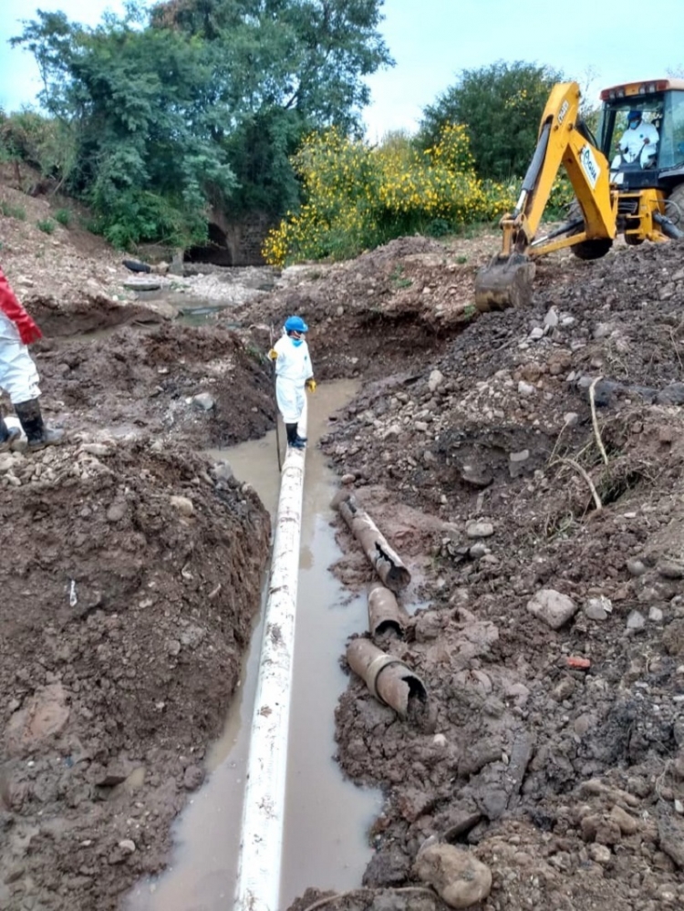 Permanente trabajo de cuadrillas de agua potable en barrios de Palpal&aacute; y en toda la provincia