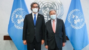 Cafiero reclam&oacute; en la ONU la intervenci&oacute;n de Guterres en las negociaciones por las Islas Malvinas