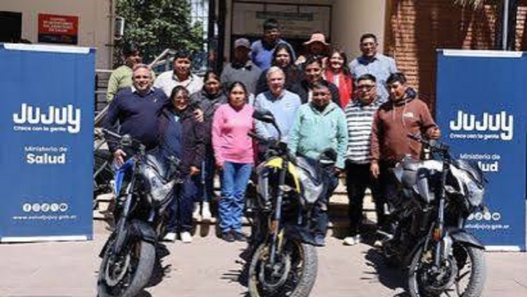 Salud y el MPA refuerzan a equipos de la Puna con motocicletas