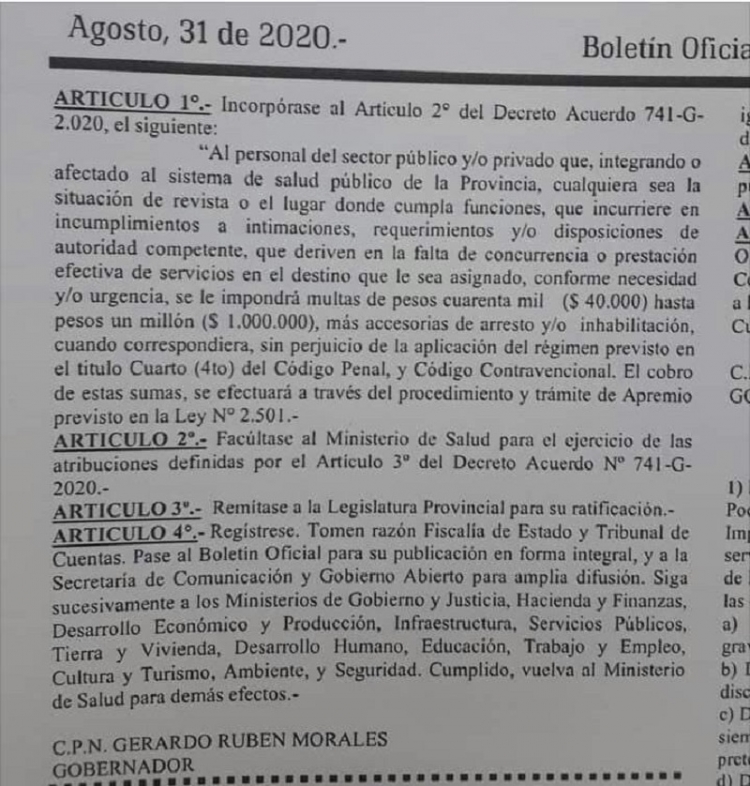 Bajos salarios, descuentos y ahora: multas y arresto para los trabajadores de la salud