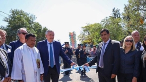 Morales inaugur&oacute; obras p&uacute;blicas en Pampa Blanca