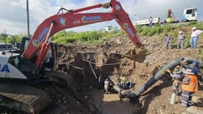 Arroyo Las Martas: Agua Potable realiz&oacute; exitosa obra de reingenier&iacute;a hidr&aacute;ulica