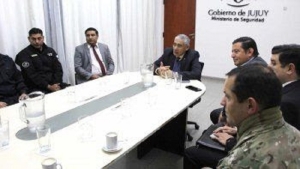 Reuni&oacute;n de trabajo con la plana mayor de la Polic&iacute;a Federal Argentina