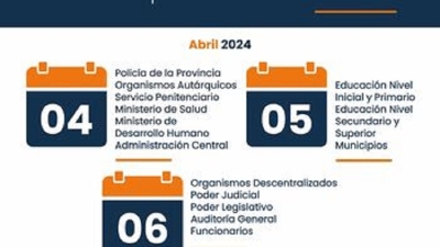 El jueves 4 de abril inicia el cronograma de pagos para los agentes de las reparticiones p&uacute;blicas