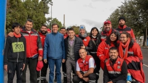 Sadir dio la orden de largada de la marat&oacute;n de SAME107 en su d&iacute;a