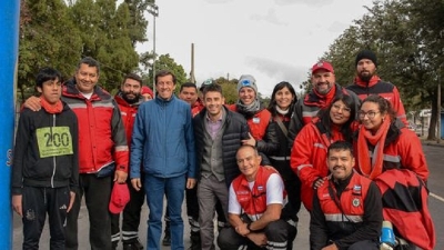 Sadir dio la orden de largada de la marat&oacute;n de SAME107 en su d&iacute;a