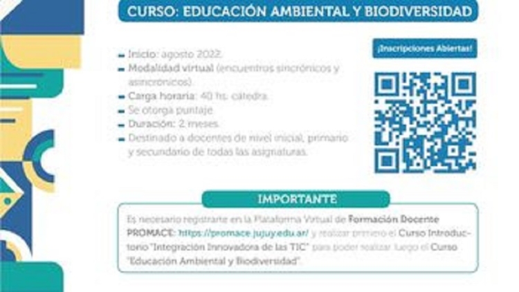 Educaci&oacute;n Ambiental: en agosto inicia la formaci&oacute;n docente