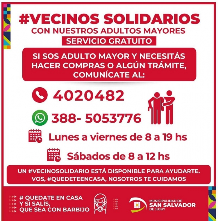 &ldquo;Vecinos solidarios&rdquo; hicieron llegar bolsones de mercader&iacute;a del PAMI a abuelos