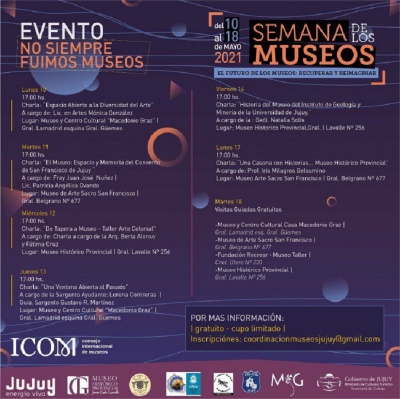Se viene la Semana de los Museos