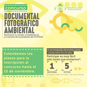 Extensi&oacute;n de plazos para el concurso documental fotogr&aacute;fico ambiental