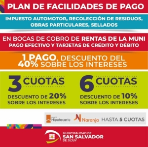 Contin&uacute;an los beneficios para el pago de impuestos municipales