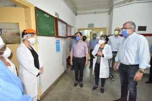 Morales visit&oacute; el Hospital &ldquo;Oscar Or&iacute;as&rdquo;