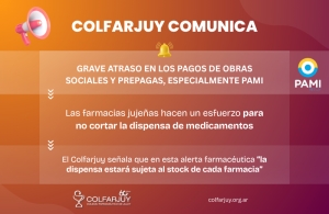 Comunicado del Colegio Farmac&eacute;utico de Jujuy: "Entre la crisis y la responsabilidad de sostener la Salud"