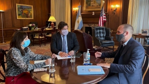 Guzm&aacute;n y el FMI coincidieron en que se dieron "pasos importantes" para avanzar en un nuevo programa