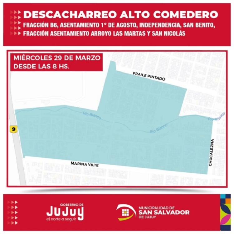 Nuevo operativo de descacharreo B&deg; Alto Comedero