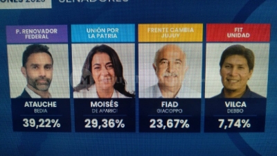 Atauche, Bedia y Mois&eacute;s  resultaron  los senadores electos en Jujuy
