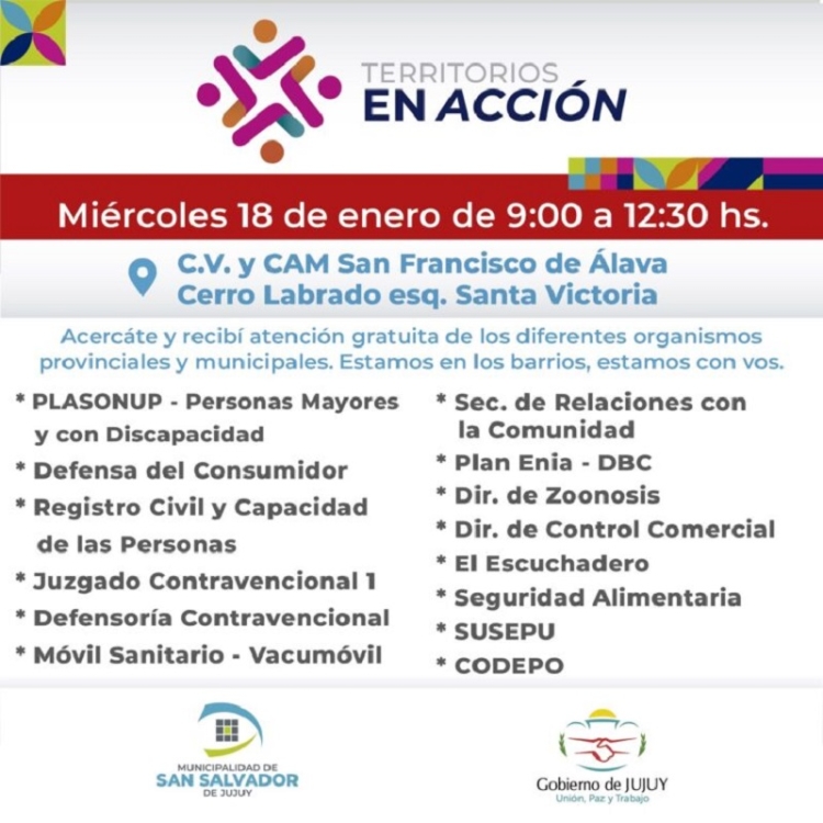 Esta semana &ldquo;Territorio en Acci&oacute;n&rdquo; estar&aacute; en barrio San Francisco de &Aacute;lava