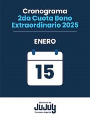 Este jueves 15 de enero se acredita la segunda cuota del bono de fin de a&ntilde;o