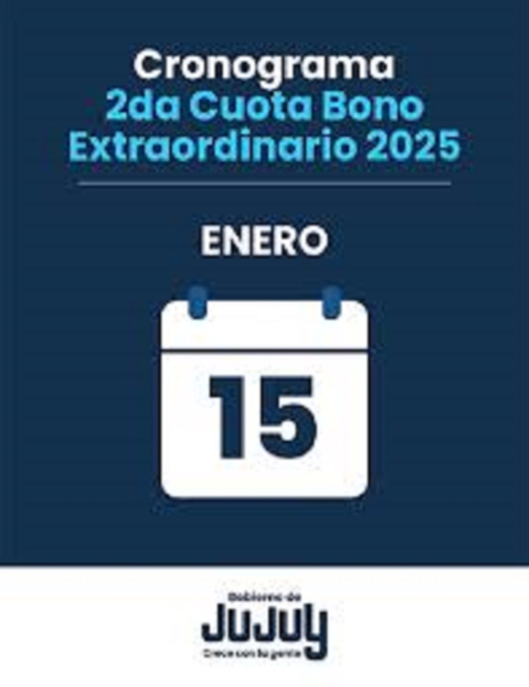 Este jueves 15 de enero se acredita la segunda cuota del bono de fin de a&ntilde;o