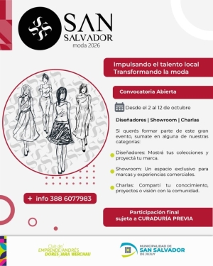 San Salvador Moda: abren la convocatoria para nuevos dise&ntilde;adores