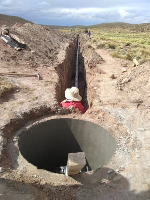 &Uacute;ltima etapa de trabajos para mejorar el Sistema de Agua Potable en Puesto Sey