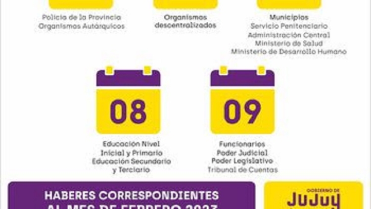 El s&aacute;bado 4 de marzo comienza el pago a estatales