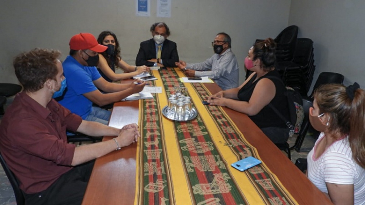 Reuni&oacute;n con miembros de UATRE