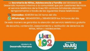 Comunicado L&iacute;nea 102