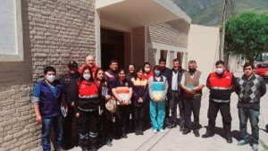 Volc&aacute;n: equipos de asistencia se reunieron para articular tareas de emergencias