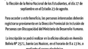 La Elecci&oacute;n de la Representante Nacional de los Estudiantes para todos
