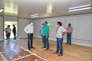 Avanza la obra del hospital de campa&ntilde;a en Libertador General San Mart&iacute;n