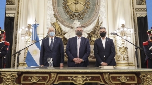 El Presidente tom&oacute; juramento a los nuevos ministros Taiana y Zabaleta