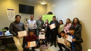 Los tres ganadores del Concurso Influencia con impacto recibieron sus premios