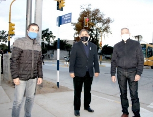 Se puso en marcha el nuevo sistema de semaforizaci&oacute;n en av. Hip&oacute;lito yrigoyen