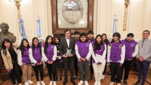 Sadir recibi&oacute; a la primera promoci&oacute;n de la Escuela T&eacute;cnica 2 de Olaroz Chico