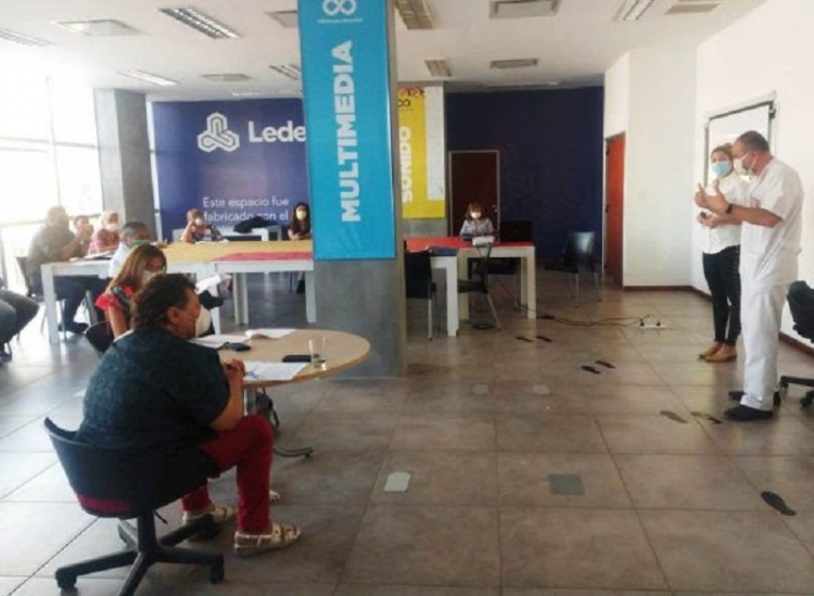 Presentaron protocolo a trabajadores y representantes gremiales